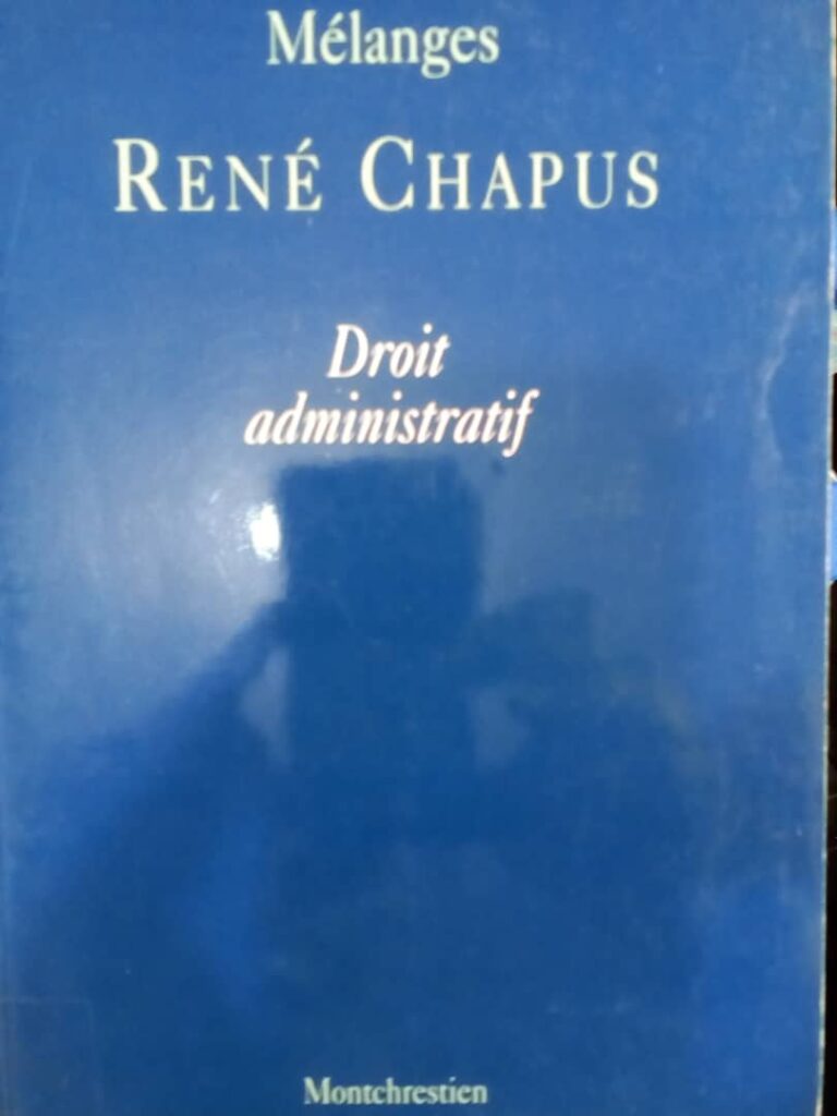Couverture d’ouvrage : Mélanges René CHAPUS : Droit administratif