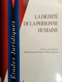 Couverture d’ouvrage : Etudes juridiques. Tome 7, La dignité de la personne humaine