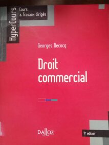 Couverture d’ouvrage : Droit commercial