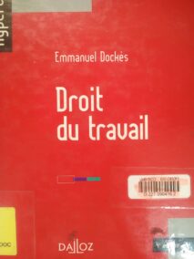 Couverture d’ouvrage : Droit du travail