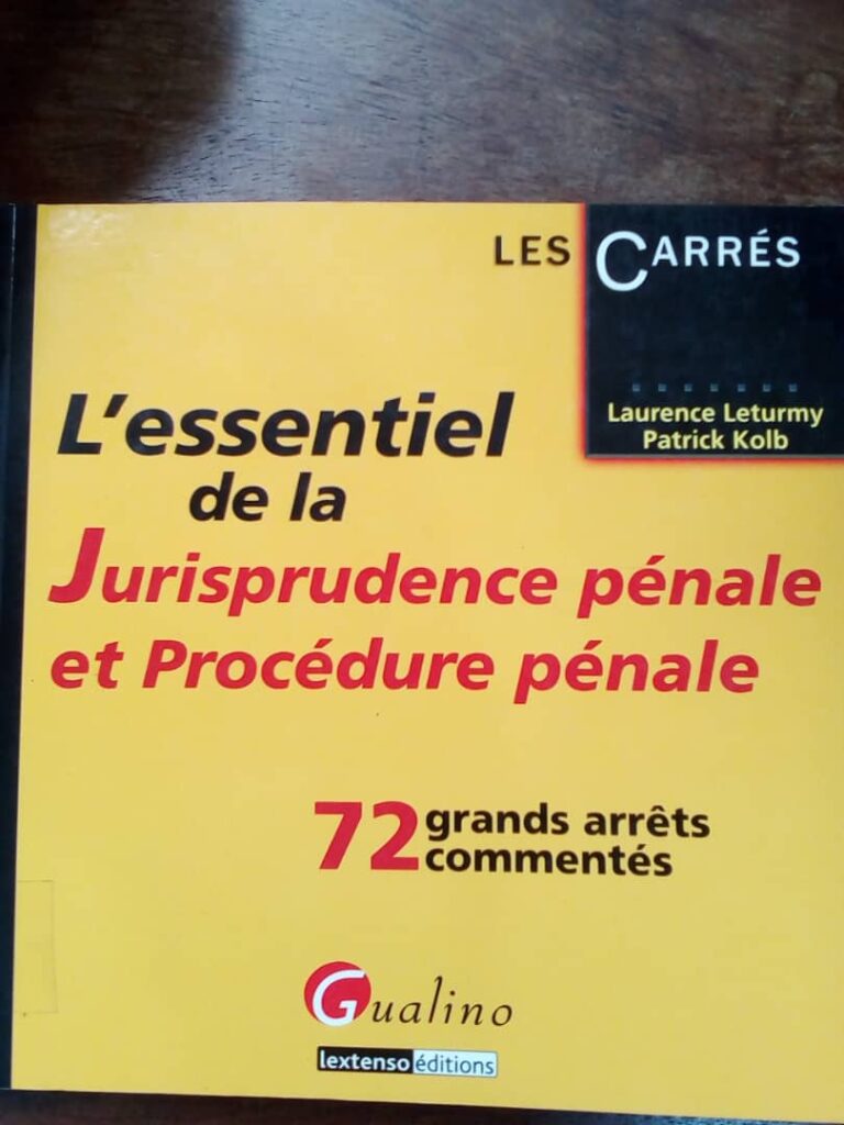 Couverture d’ouvrage : L'essentiel de la Jurisprudence pénale et Procédure pénale : 72 grands arrêts commentés