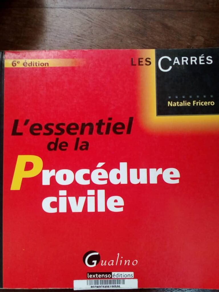 Couverture d’ouvrage : L'essentiel de la Procédure civile