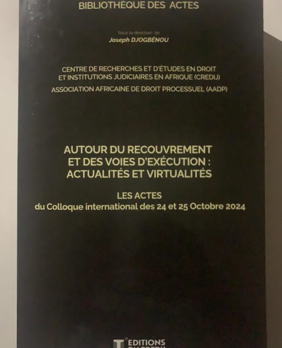 Autour du recouvrement et des voies d'exécution : actualités et virtualités