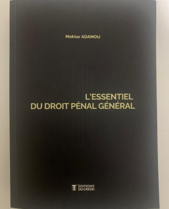 L'essentiel du droit pénal général
