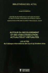 Autour du recouvrement et des voies d'exécution : actualités et virtualités.
