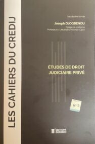 Etudes de droit judiciaire privé, Les Cahiers du CREDIJ, N°5
